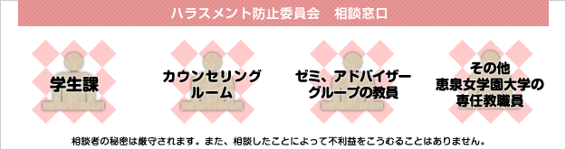 恵泉女学園大学の取組み「ハラスメントの防止に関する指針」