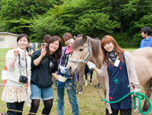 ポニーに乗ろう！乗馬体験コーナー