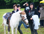 ポニーに乗ろう！乗馬体験コーナー