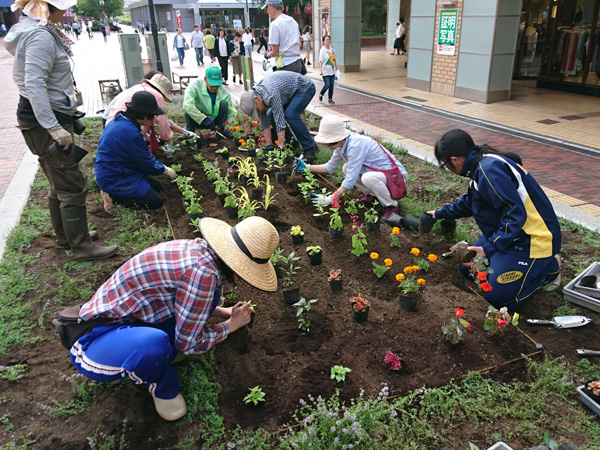 市民の方々との協働作業でした